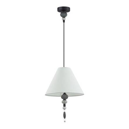 4896/1 MODERN ODL_EX23 163 черный матов./серый/молочный металл/керамика/ткань Подвес E27 1*60W SOCHI