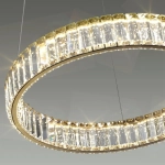 5015/30L L-VISION ODL23 587 золотой/прозрачный металл/хрусталь Люстра LED 30W 4000K 3000Лм VEKIA