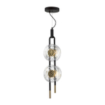 5407/23L MODERN ODL_EX24 101 черный/золотой/металл/стекло Подвес LED 23W 3000K 1940Лм MAGNET