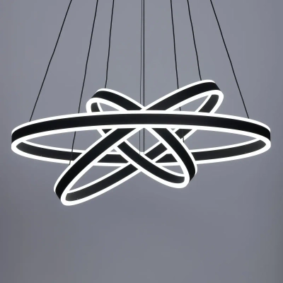 Citilux Дуэт CL719681 LED Люстра подвесная с пультом Чёрная