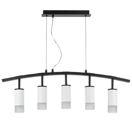 LR7353651 Люстра RULLO 5х50W GU10 ЧЕРНЫЙ/БЕЛЫЙ (571735+214436-5+202431-5)