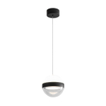 5075/9L L-VISION ODL24 511 черный/прозрачн./молочный/металл/акрил Подвес LED 9W 4000K 480лм RONI