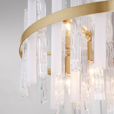 Потолочная люстра Умный дом 368/9 Smart латунь