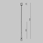 Трековый светильник Waist Elasity 3000К 7Вт 38°, TR168-1-7W3K-M-BS. TM Maytoni