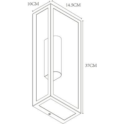 Уличный настенный светильник Arte Lamp BELFAST A4569AL-2BK, 2хE27