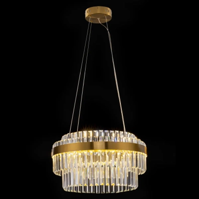 Citilux Sheldon CL339153 LED Люстра хрустальная с пультом Бронза
