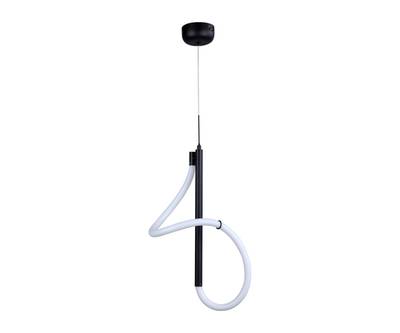 08040-1A,19(4000K) Подвес Далия черный d30 h120 Led 24W (4000К)