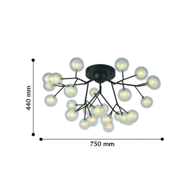 Потолочный светильник Ligamentum 2481-9U, 27*G4LED*3W, 4423LM, 3000K. ТМ F-Promo