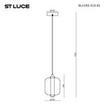 SL1193.313.01 Подвес ST-Luce Латунь/Дымчатый LED 1*11W 3000K