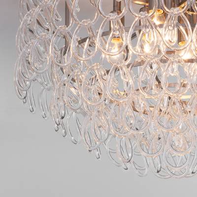 Умный потолочный светильник с фактурным стеклом 380/8