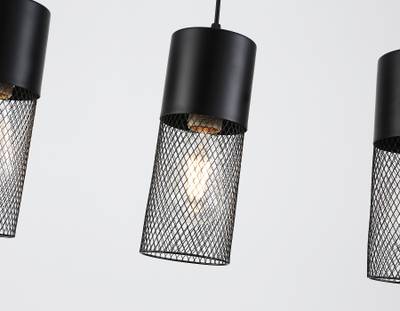 Светильник подвесной TR8501/3 BK черный E27/3 max 60W 550*100*1000