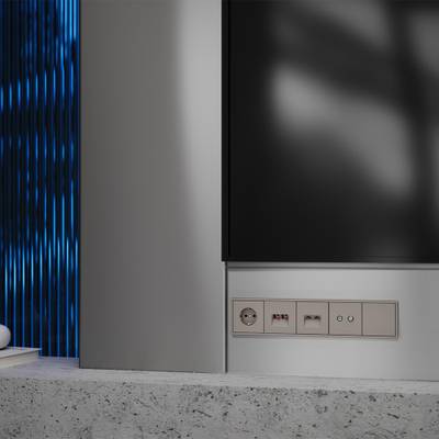 VLS001414 Накладка для розетки компьютерной двойной RJ45+RJ45 кат.6, S70 (капучино). (ТМ Maytoni)