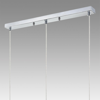8102/3A COMFI LN26 408 хром/прозрачный металл/металл Подвес Е14 3*40W 220V ISHA
