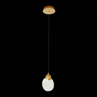 SL6104.203.01 Подвес ST-Luce Золотистый/Прозрачный,С пузырьками воздуха LED 1*3W 3000K