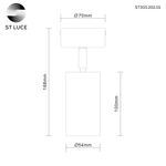 ST303.202.01 Потолочный светильник Золотистый GU10 1*50W  IP20 D70xH168 220V Без ламп