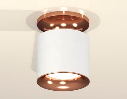 Комплект накладного светильника XS7401142 SWH/PPG белый песок/золото розовое полированное MR16 GU5.3 (N7930, C7401, N7015)