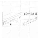 ST360.446.12 Магнитный трековый светильник Черный LED 1*12W 4000K 780Lm Ra&gt;80 120 IP20 L406xW22xH44 48V