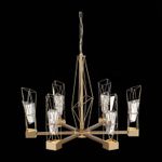 SL815.203.06 Люстра подвесная ST-Luce Матовое золото/Матовое золото, Прозрачный LED 6*8W 4000K