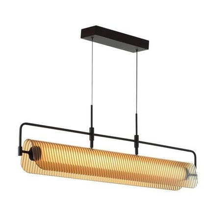 5056/35L L-VISION ODL24 457 черный/янтарный/металл/стекло/акрил Люстра LED 35W 3000К LINER
