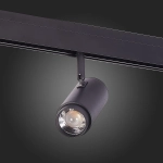 ST357.436.06 Магнитный трековый светильник ZOOM Черный LED 1*6W 3000K 667Lm Ra>80 10-60° IP20 L137xW59xH178 48V