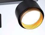 Светильник накладной TN71295/3 BK/GD черный/золото GX53/3 max 12W 400*95*137