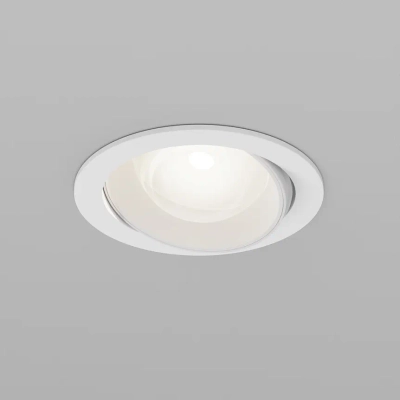 Встраиваемый светильник Линза / Lens 12 Вт 4000 К 70° IP44, DL105-12W4K-W. TM Maytoni