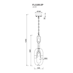 Подвесной светильник Anelli FL1100-2P, LED