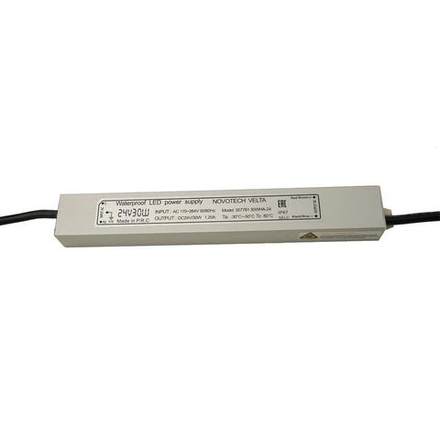 357781 VELTA ODL25 657 Блок питания влагозащищенный IP67 30W 1.25A вход. напряжение 170-264V / выход 24V (от 1 до 5 св-в линий линий INGRO, WALD и CAN