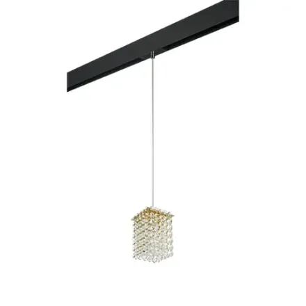 PRO795412 Светильник д/1-фазн трека CRISTALLO 1х40W G9 ЗОЛОТО/ЧЕРНЫЙ (795412+595007) Lightstar