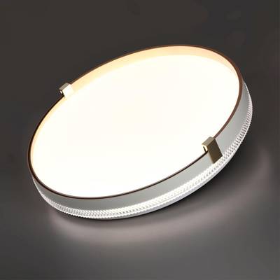 7646/CL PALE SN 138 Светильник пластик/белый/золотой LED 30Вт 4000К D340 IP43 OLIDI WHITE