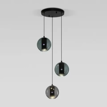 Подвесной светильник 50258/3 LED дымчатый/бирюзовый, LED