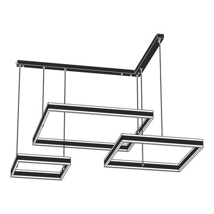 Citilux Дуэт CL719K311 LED Люстра подвесная с пультом Чёрная