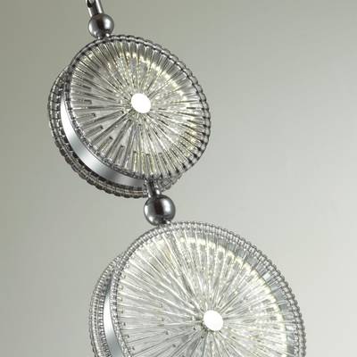 5416/13LA L-VISION ODL_EX23 154 хром/серый/св.серый металл/стекло Подвес LED 13W 4000K CARAMELLA