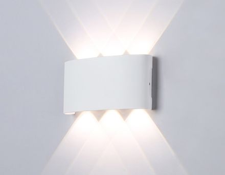 Светильник светодиодный уличный настенный архитектурный ST4455/6 WH белый IP65 LED 4200K 6W 158*80*40