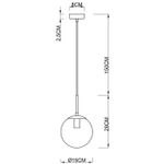 Подвесной светильник Arte Lamp VOLARE A1565SP-1PB, 1хE14