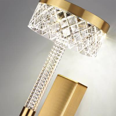 5032/8WL L-VISION ODL24 445 античн.бронза/металл/акрил Бра LED 8W 4000K 543лм FIVRE