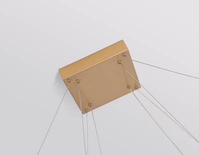 Светильник подвесной светодиодный FL5599/2+8 GD золотой 60W 3000K/4200K/6400K 600*600*1300 (без ПДУ)