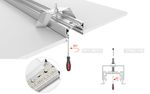 Профиль с экраном S2-LINIA55-F-2500 ANOD+OPAL (Arlight, Алюминий)