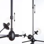 Люстра на штанге Arte Lamp BOLLA A1664SP-12BK, 12хE14