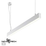 358879 OVER NT22 211 белый Светильник подвесной светодиодный (длина подвесов 1,2м) IP20 LED 4000K 30W вниз + 12W вверх 220V ITER