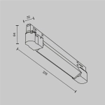 Трековый светильник Базис / Basis Trinity 2700K 10Вт 120°, TR196-3-10W2.7K-W. TM Maytoni