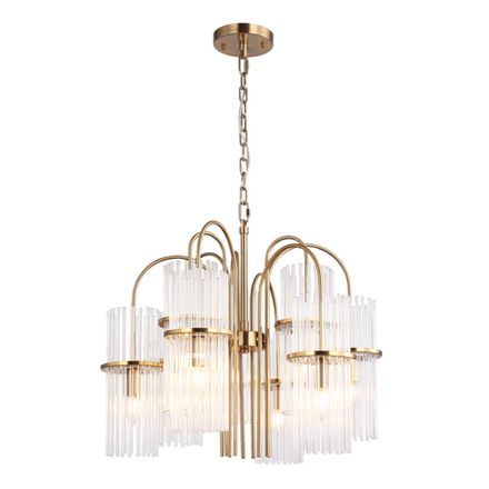 SL6145.303.09 Светильник подвесной ST-Luce латунь/прозрачный E14 9*40W