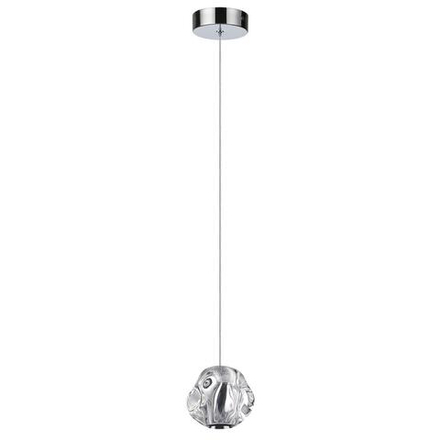 5084/5L L-VISION ODL25 561 хром/прозрачный/металл/акрил Подвес LED 5W 4000K 250Лм JEMSTONE
