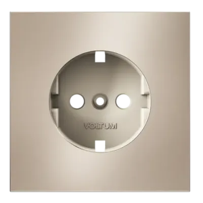 VLSM000610 Накладка для розетки с заземлением, S70 Metal (платина). (ТМ Maytoni)
