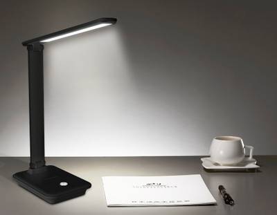 Светодиодная настольная лампа с диммером DE503 BK черный LED 3000-6400K 9W