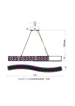 Люстра подвесная Ravissement Gold FL1057-11P, LED