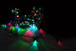 A-001A LED RGB гирлянда светодиодная 10м 100LED, зеленый провод