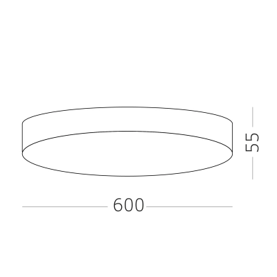 ST606.542.96 Светильник потолочный Белый LED 1*96W 4000K 8 640Lm Ra>85 120° IP20 D600xH55 185-265V
