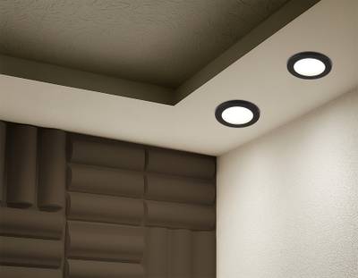 Светильник встраиваемый TN6632 BK черный IP44 GX53 D100*60