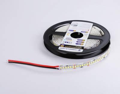Светодиодная лента GS1502 2835 240Led/ 19.2W m/ 12V IP20 4500K/ 5000*10*1.2mm/ кратность резки 25mm (2 конт.)